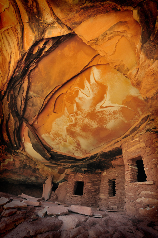 Falling roof ruin